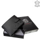 Férfi pénztárca valódi bőrből fekete Corvo Bianco Luxury COR6002L/T