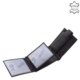 Moška denarnica iz pravega usnja črne barve La Scala DBO06