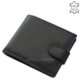 Men's wallet made of genuine leather black La Scala DBO08