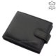 Pánska peňaženka z pravej kože čiernej farby La Scala DBO1021 / T