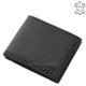 Moška denarnica iz pravega usnja črne barve La Scala DBO1021