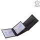Pánska peňaženka z pravej kože čiernej farby La Scala DBO1021