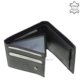 Moška denarnica iz pravega usnja črne barve La Scala DBO1021