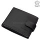 Heren portemonnee gemaakt van echt leer zwart RFID La Scala TGN08/T