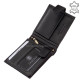 Férfi pénztárca valódi bőrből fekete RFID La Scala TGN08/T