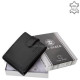Men's wallet made of genuine leather black RFID La Scala TGN08/T