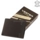 Men's wallet made of genuine leather black VESTER SVV09
