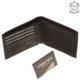 Men's wallet made of genuine leather black VESTER SVV1002
