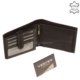 Moška denarnica iz pravega usnja črne barve VESTER SVV6002L