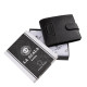 Moška denarnica iz pravega usnja La Scala Luxury LSL09/T črna