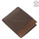 Férfi pénztárca valódi bőrből sötétbarna VESTER SVV09