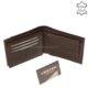 Férfi pénztárca valódi bőrből sötétbarna VESTER SVV09