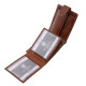 Men's wallet made of genuine leather, light brown, small size La Scala BVS102/T