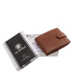 Men's wallet made of genuine leather, light brown, small size La Scala BVS102/T