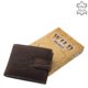 Men's wallet made of genuine leather WILD BEAST brown SWS09 / T