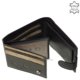 Men's wallet made of genuine leather WILD BEAST black SWS102 / T