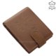 Men's genuine leather wallet WILD BEAST light brown SWS102 / T
