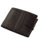 Fine leather Vester men's wallet black VMF1027 / T