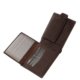 Fine leather Vester men's wallet dark brown VMF09 / T