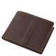 Fine leather Vester men's wallet dark brown VMF09