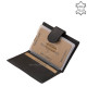 GreenDeed leather card holder in black-grey color SGR2038/PT