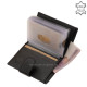 GreenDeed leather card holder in black-grey color SGR2038/PT