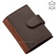 Кожен картодържател GreenDeed в тъмно кафяво-светло кафяв цвят SGV2038/PT