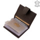 Кожен картодържател GreenDeed в тъмно кафяво-светло кафяв цвят SGV2038/PT