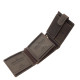 Portefeuille en cuir GreenDeed Balance avec signe du zodiaque MERL1021/T marron foncé