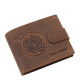 GreenDeed leather wallet with Scorpio constellation pattern SZKO1021/T brown