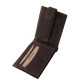 GreenDeed bőr pénztárca sötétbarna FGD09/T