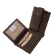 GreenDeed bőr pénztárca sötétbarna FGD09/T