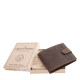 Portafoglio in pelle GreenDeed marrone scuro SHC1021/T