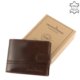 GreenDeed elegancki skórzany portfel brązowy PDC09/T