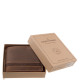GreenDeed men's wallet in gift box brown-dark brown GDL1021