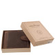 GreenDeed moška denarnica v darilni škatli temno rjavo-rjava GDC1021/T
