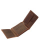 GreenDeed men's wallet in gift box dark brown-brown GDM1021