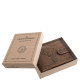 GreenDeed small hunter wallet with deer head pattern brown SBF102/T