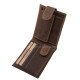 GreenDeed small hunter wallet with deer head pattern brown SBF102/T