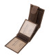 GreenDeed small hunter wallet with deer head pattern brown SBF102/T