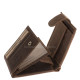 GreenDeed small hunter wallet with deer head pattern brown SBF102/T