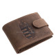 GreenDeed kisméretű valódi bőr férfi pénztárca magyar címer mintával MCIM102/T