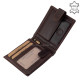 GreenDeed márkás elegáns bőr pénztárca barna OPR08/T