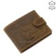 GreenDeed wallet with soccer pattern FOCI1021 / T brown