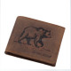 GreenDeed lovska denarnica z vzorcem medveda MDP1021 rjava