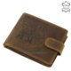 GreenDeed lovska denarnica z medvedjim vzorcem MEDVE1027 / T rjava