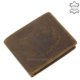 GreenDeed hunter wallet with bear pattern MEDVE9641 brown