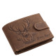 GreenDeed vadász pénztárca szarvasfej mintával barna DEER1021/T