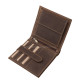 GreenDeed valódi bőr férfi irattartó pénztárca kiemelkedő ponty mintával 3DP02 barna