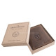 GreenDeed valódi bőr férfi irattartó pénztárca Magyar címer mintával MCIM02 barna